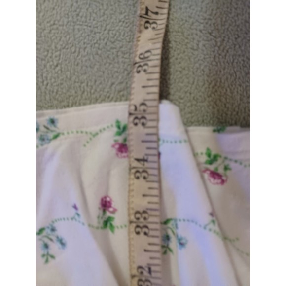 Ava & Bella womens XL Sleep shirt floral cream cotton blend - Picture 6 of 8
